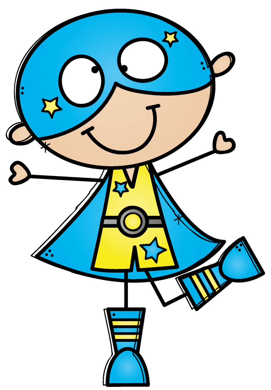 Superhero pin page clipart logo 3