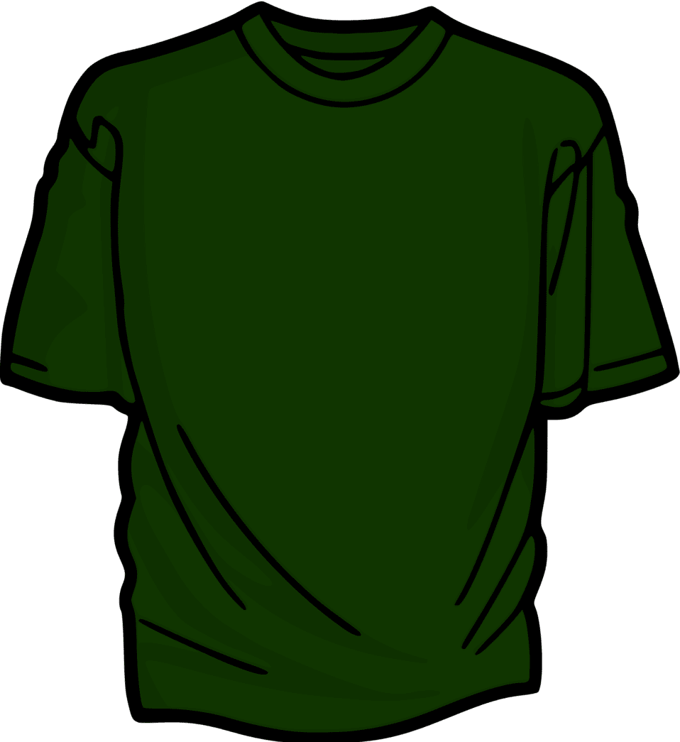 Clipart image green shirt id