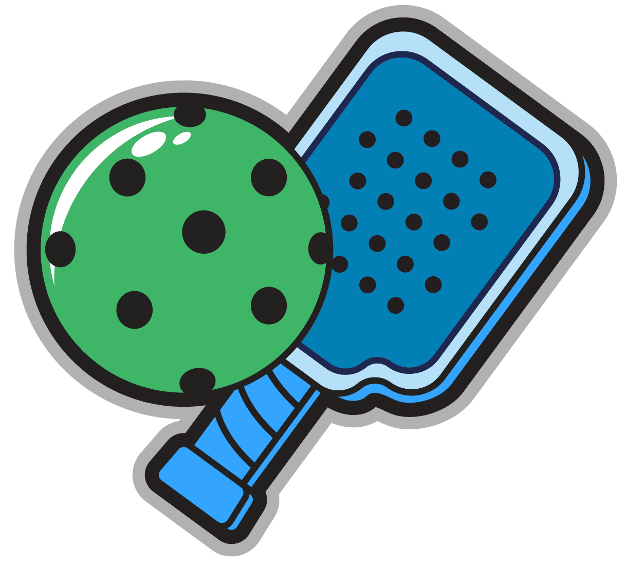 Pickleball clipart free