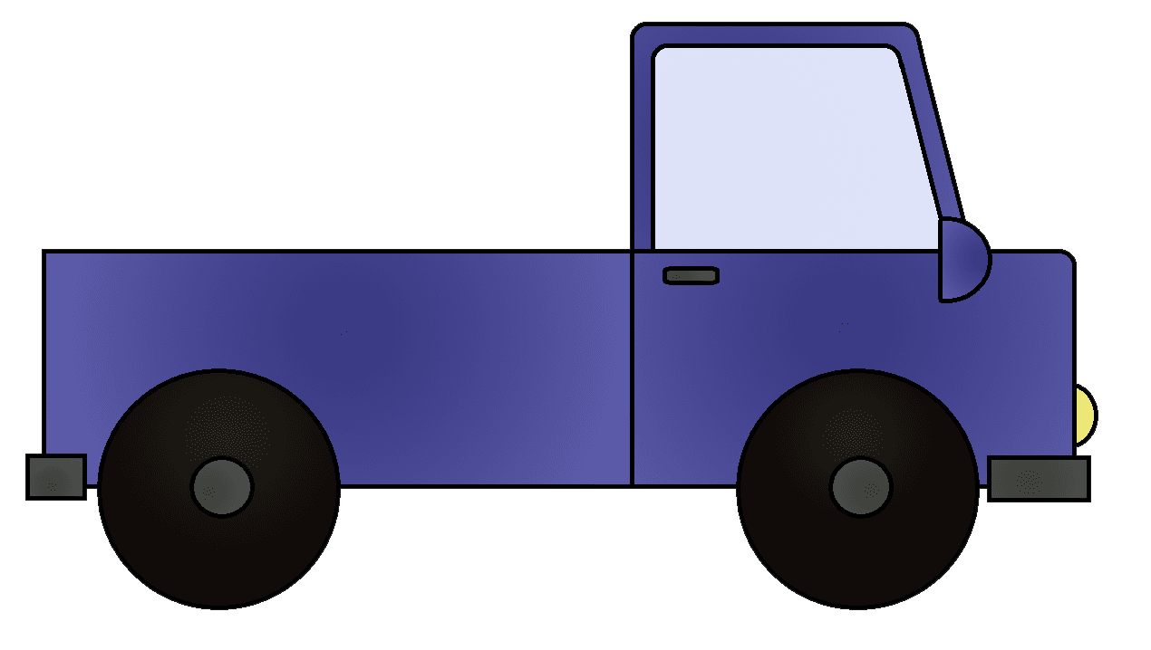 Truck pin page clipart vector 3