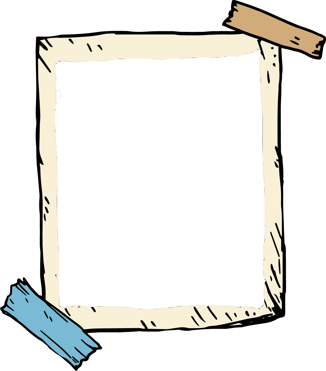 Paper large picture frames clipart