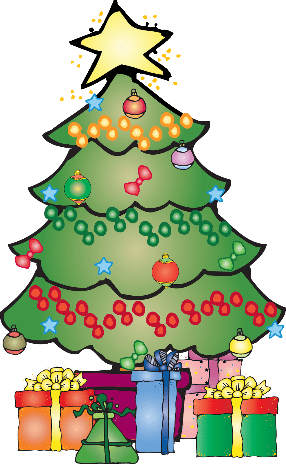 Christmas lights melonheadz bies clipart image