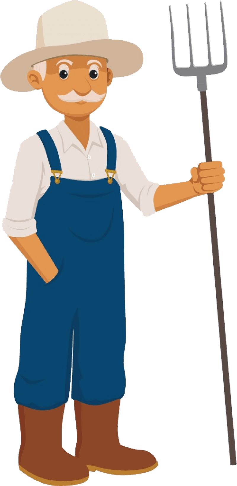 Mustache farmer clipart photo