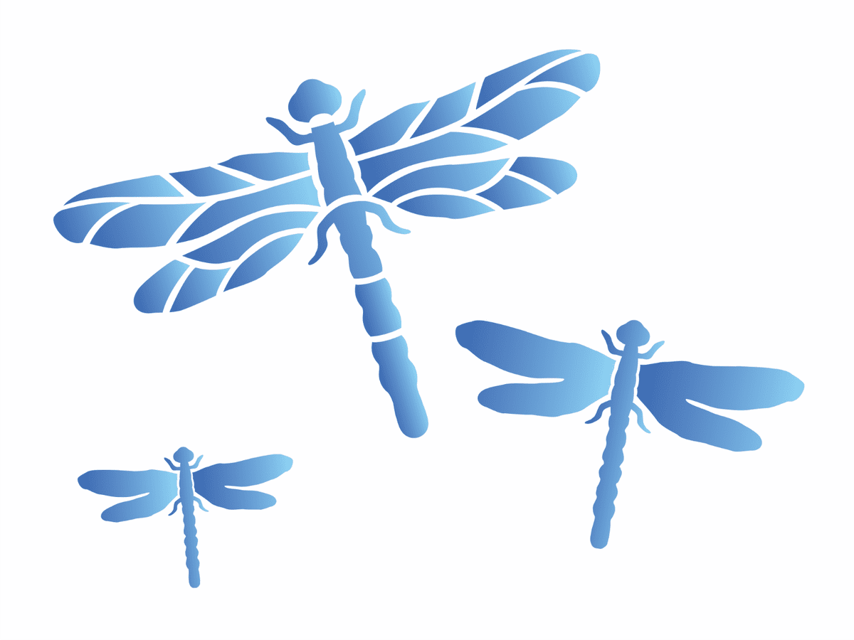 Dragonfly stencil summer dragonflies garden insect bug art yard diy signs clipart image