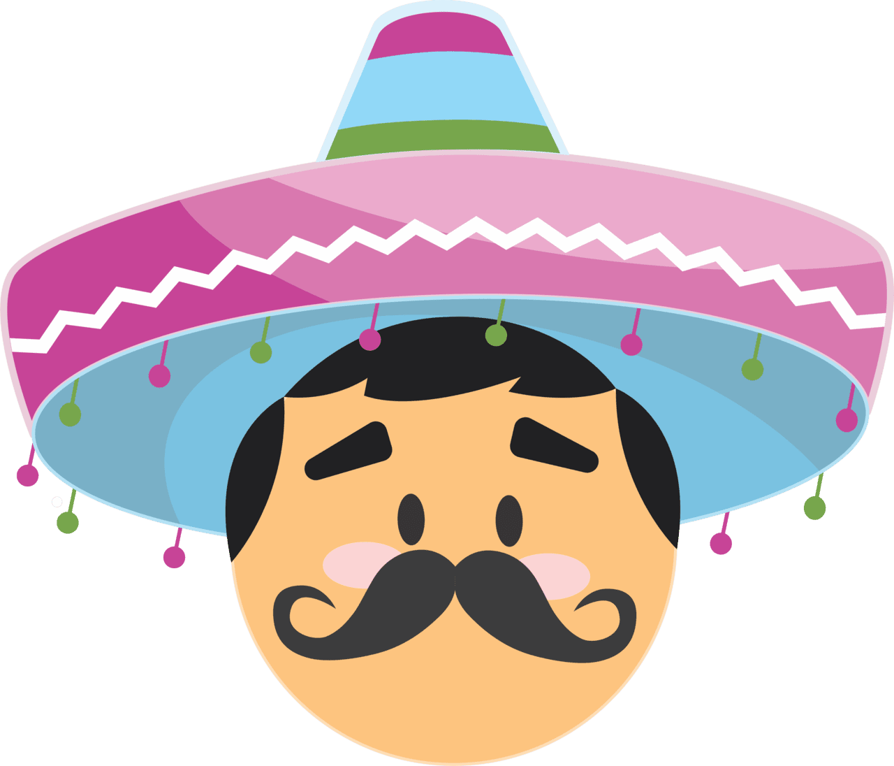 Mustache pin page clipart logo 2