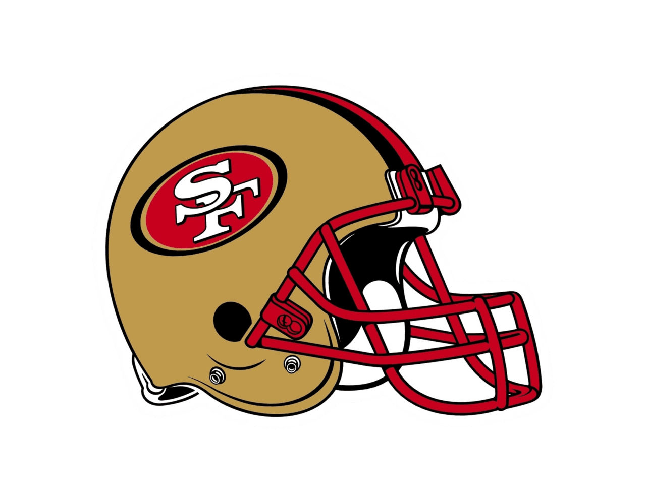 Football helmet san francisco ers logo vector bie supply clipart