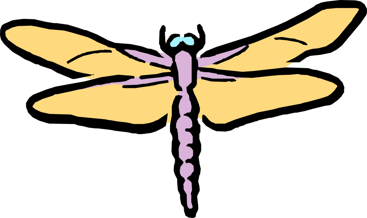 Cartoon dragonfly vector image clipart