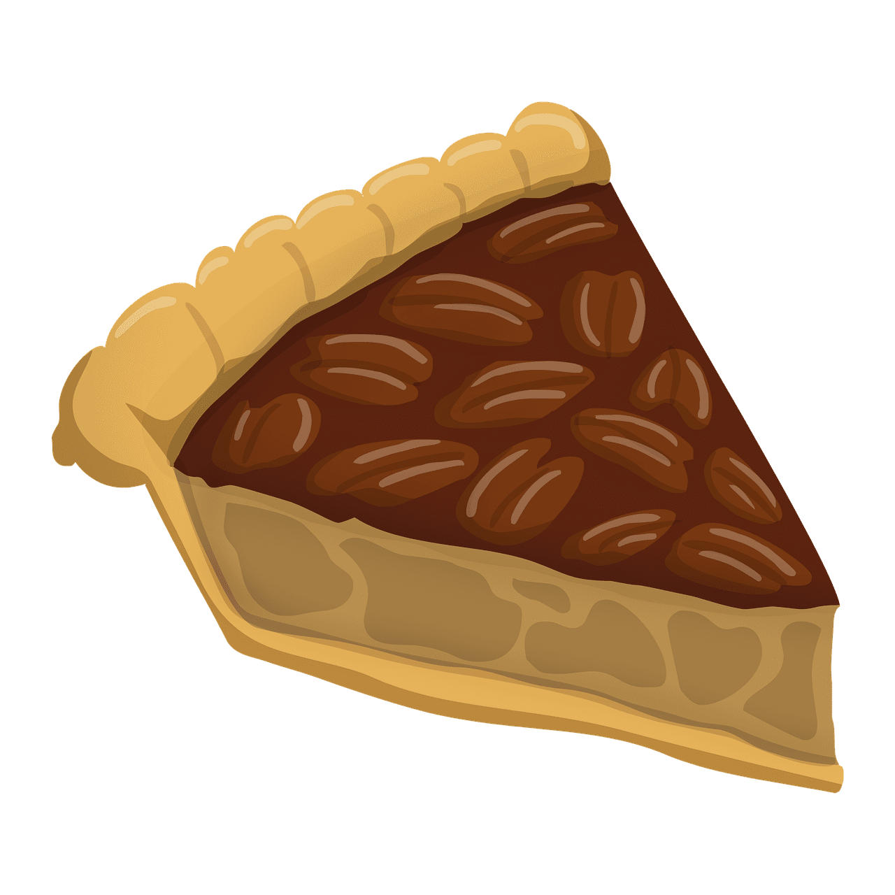 Pecan pie dessert image clipart