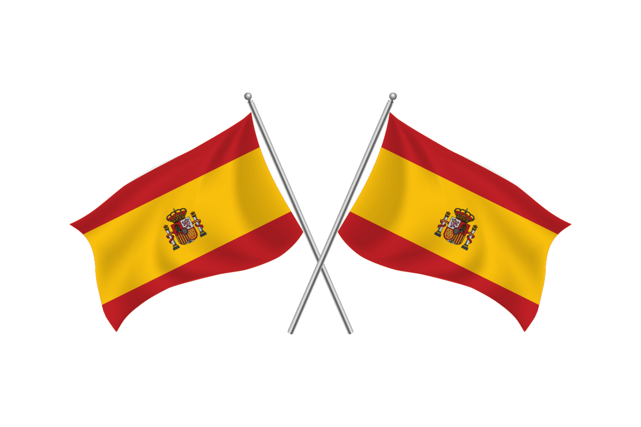 Flag of spain seek clipart background