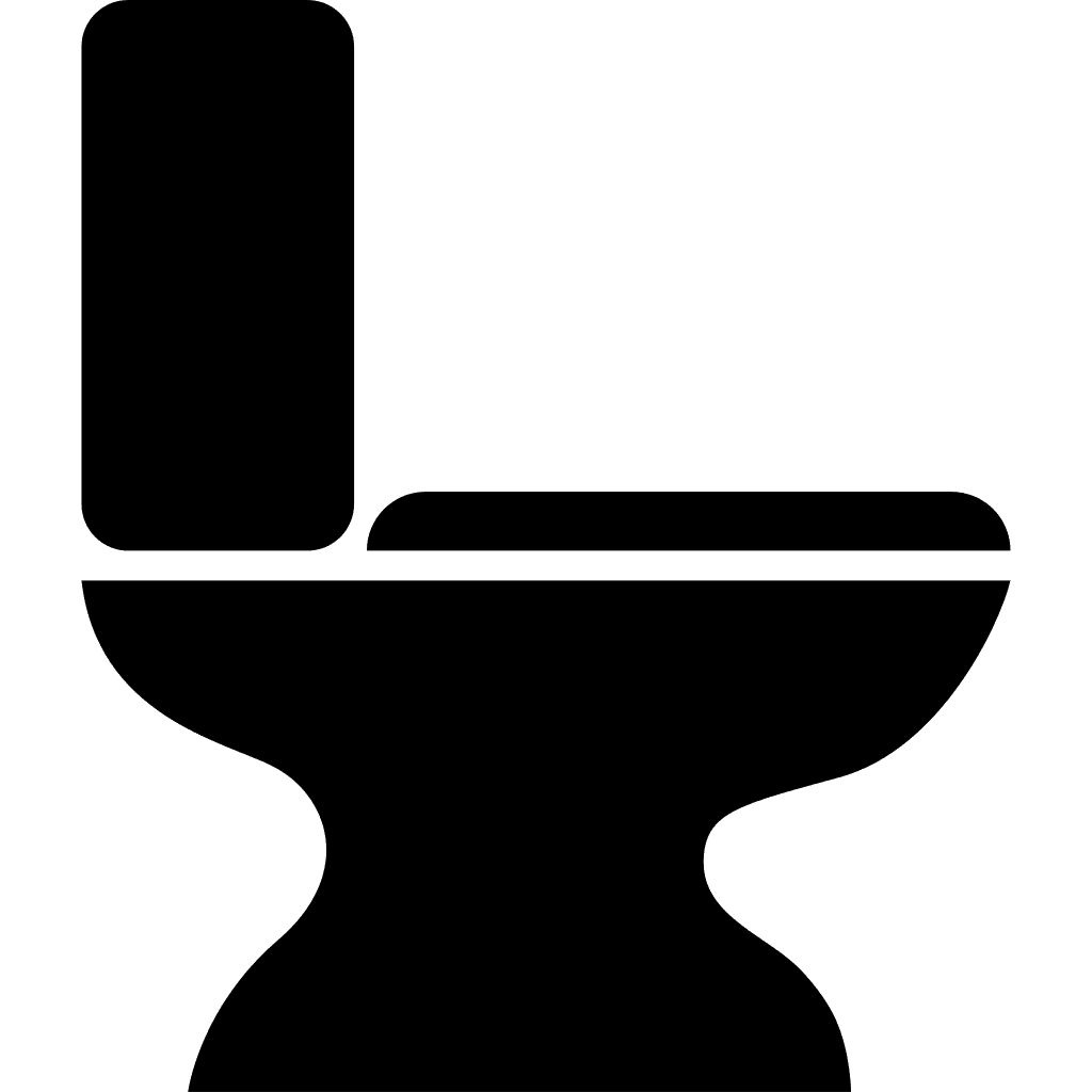 Toilet black clipart vector