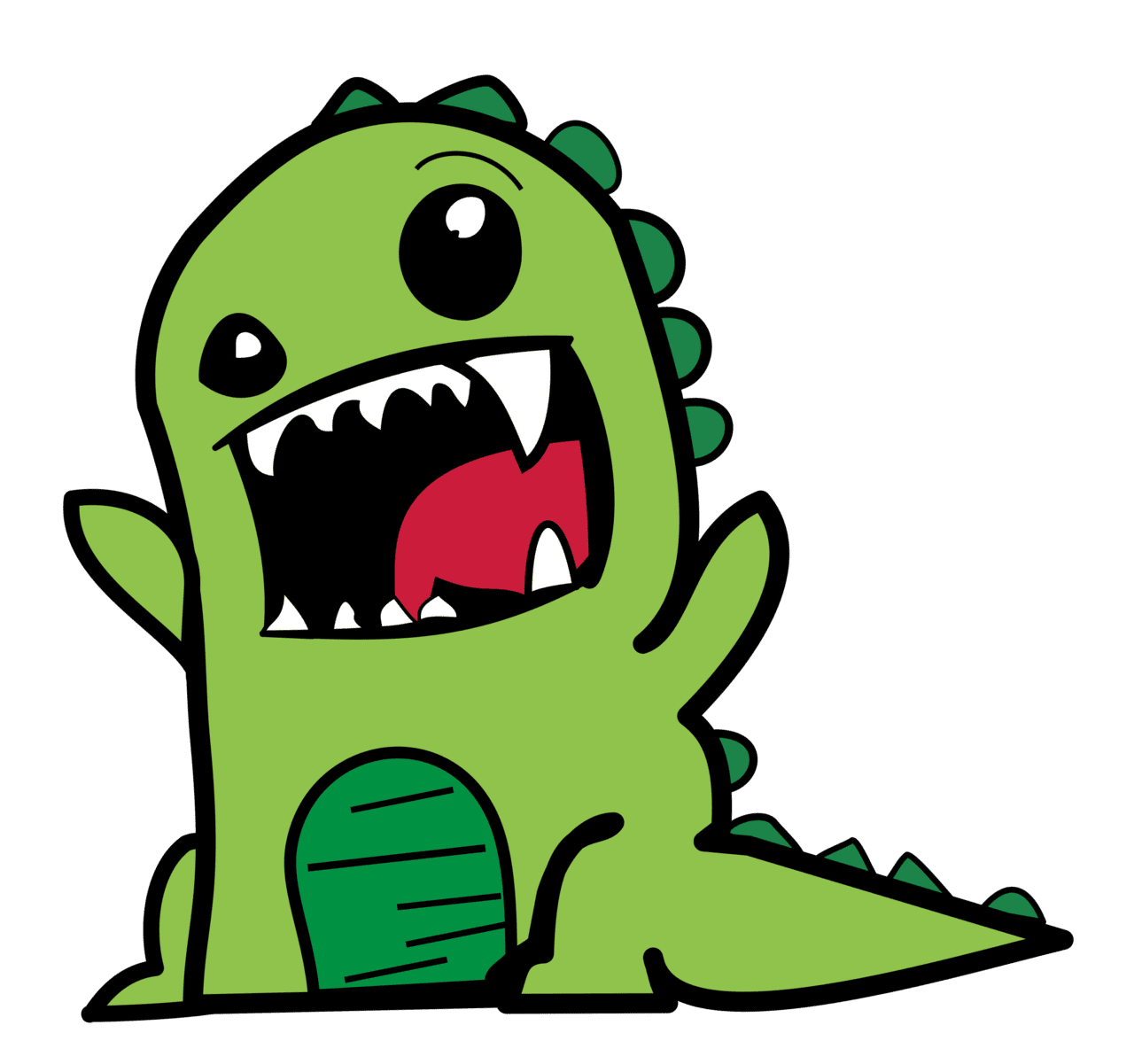 Rawr dino saur clipart vector