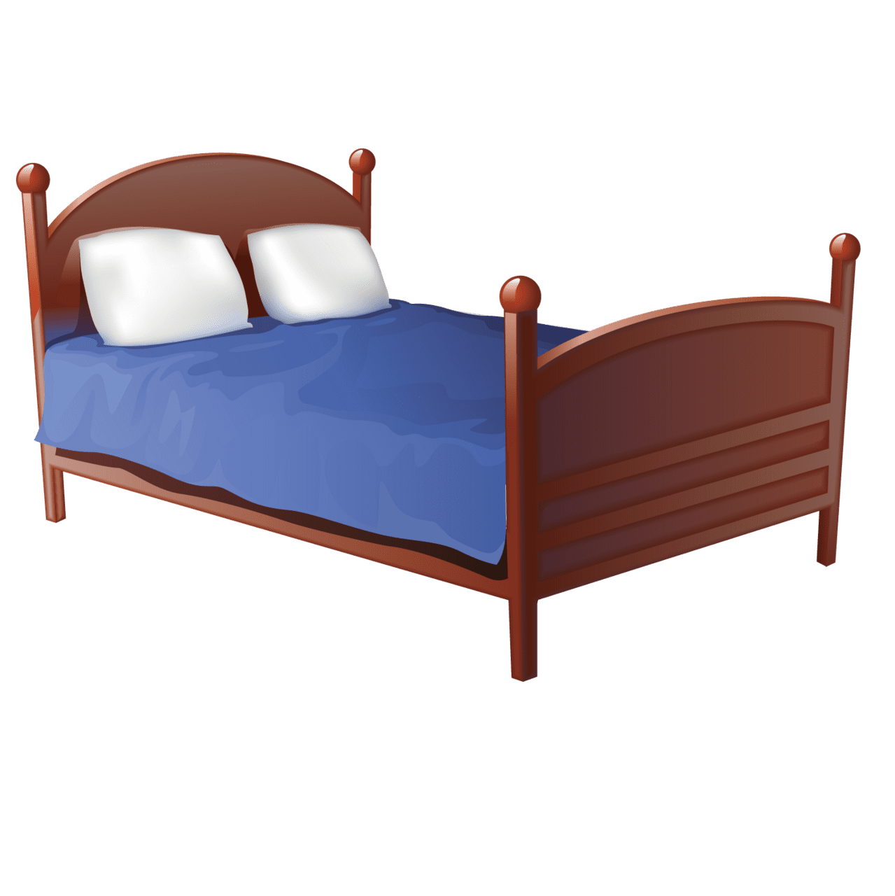 Bed clipart bedding decoration bedroom element photo