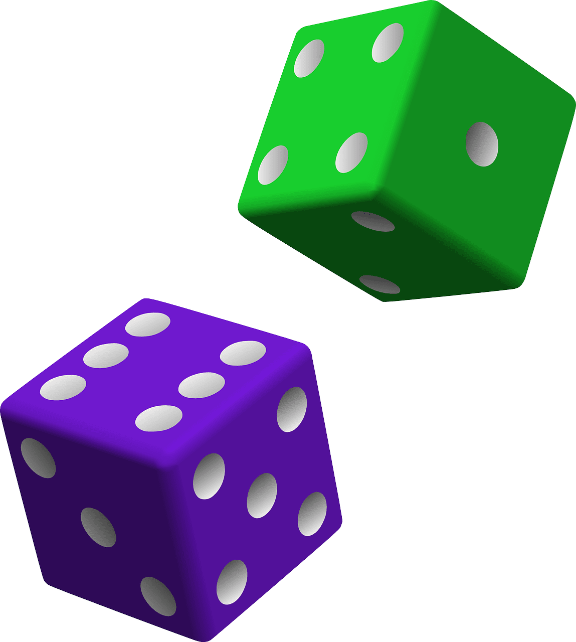 Dice die cube vector graphic clipart