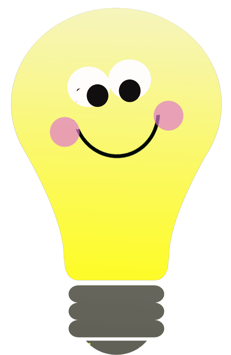 Education lightbulb moment clipart background