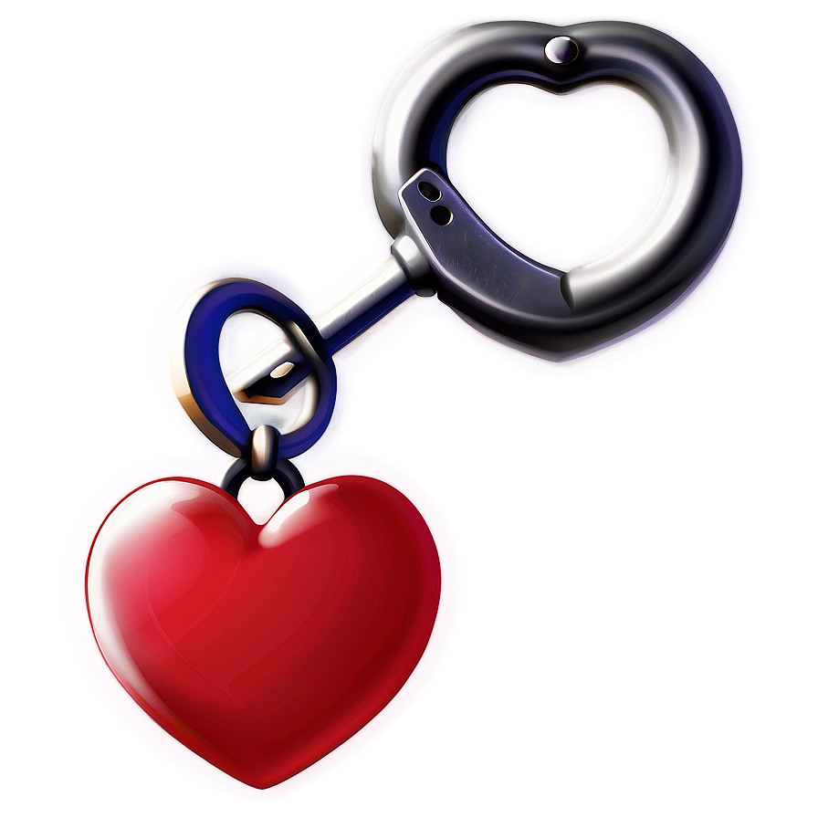 Heart clipart with key logo