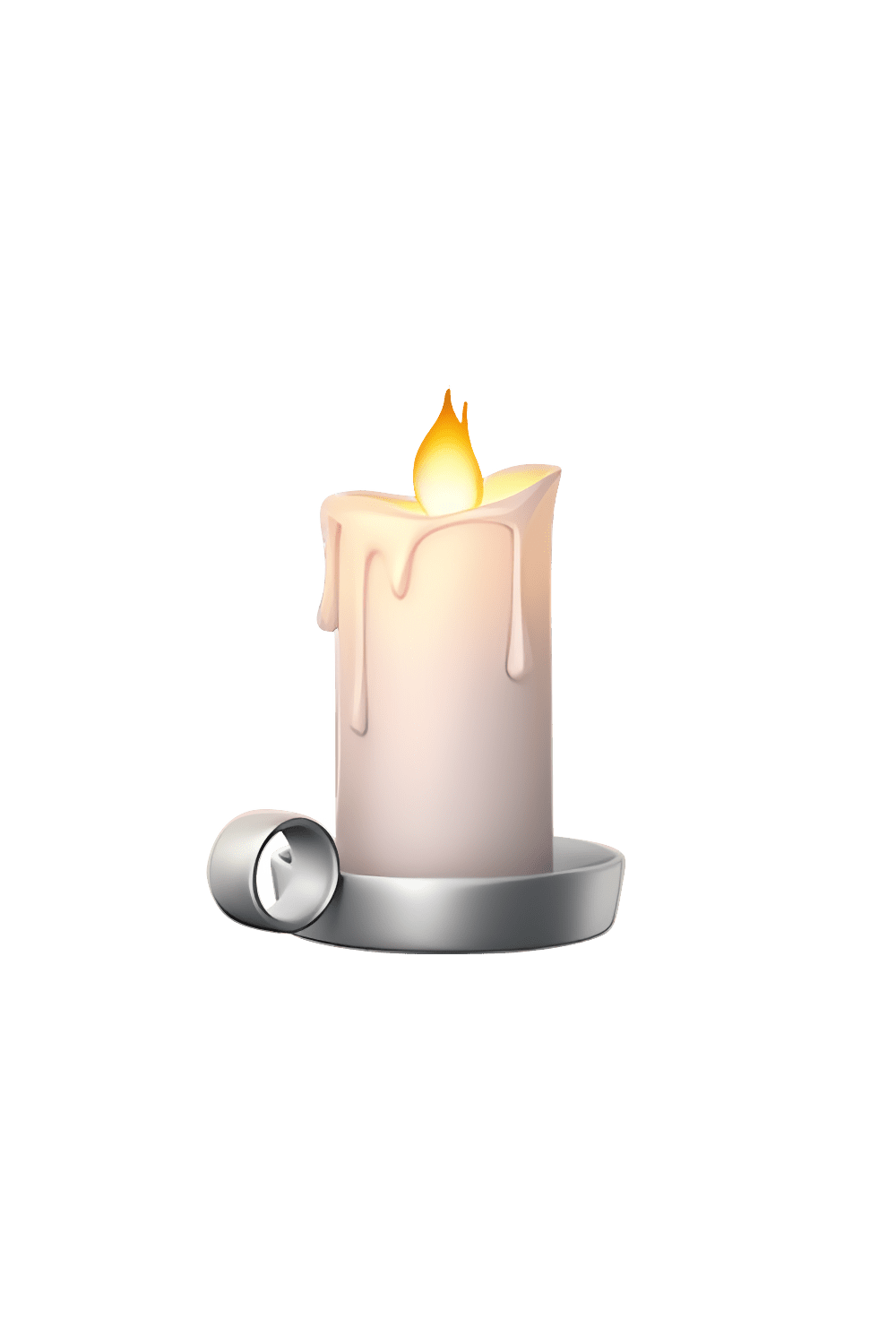 Candle emoji clipart transparent