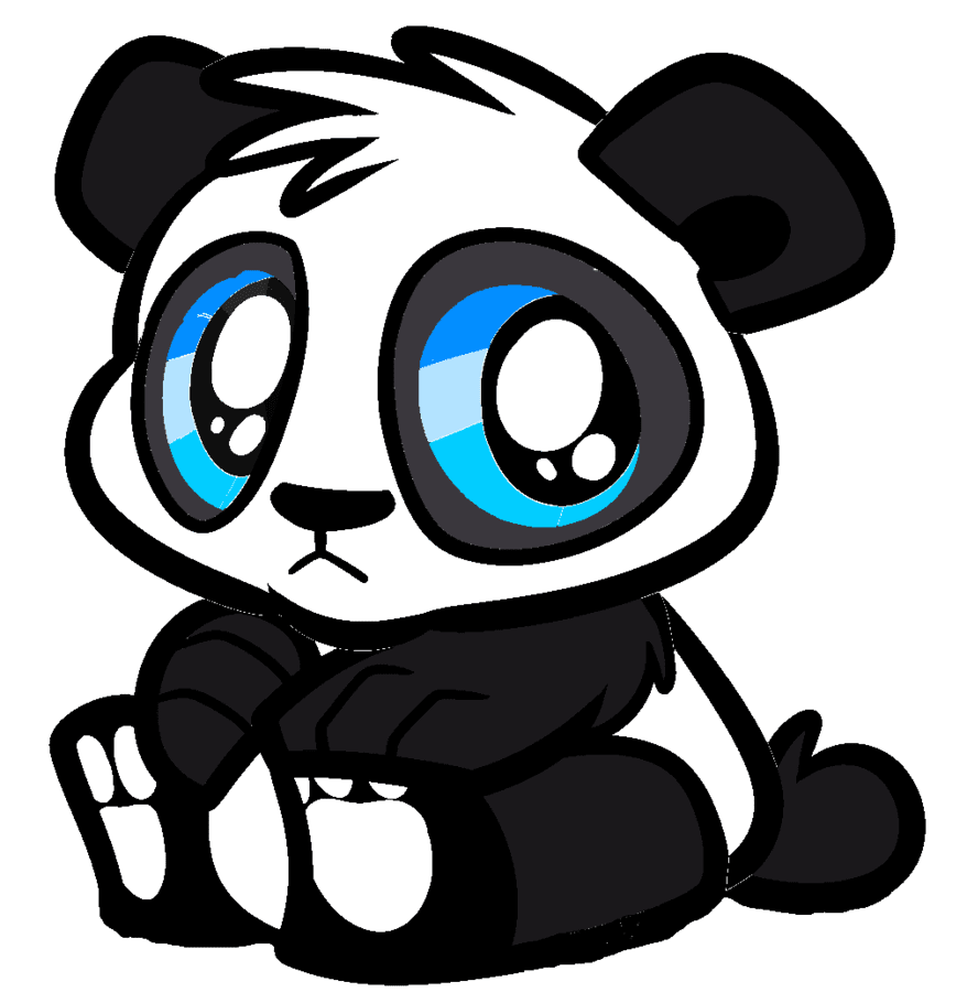 Cute panda bear by parry deviantart clipart vector