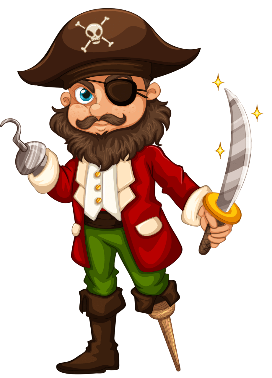 Pirate page clipart background