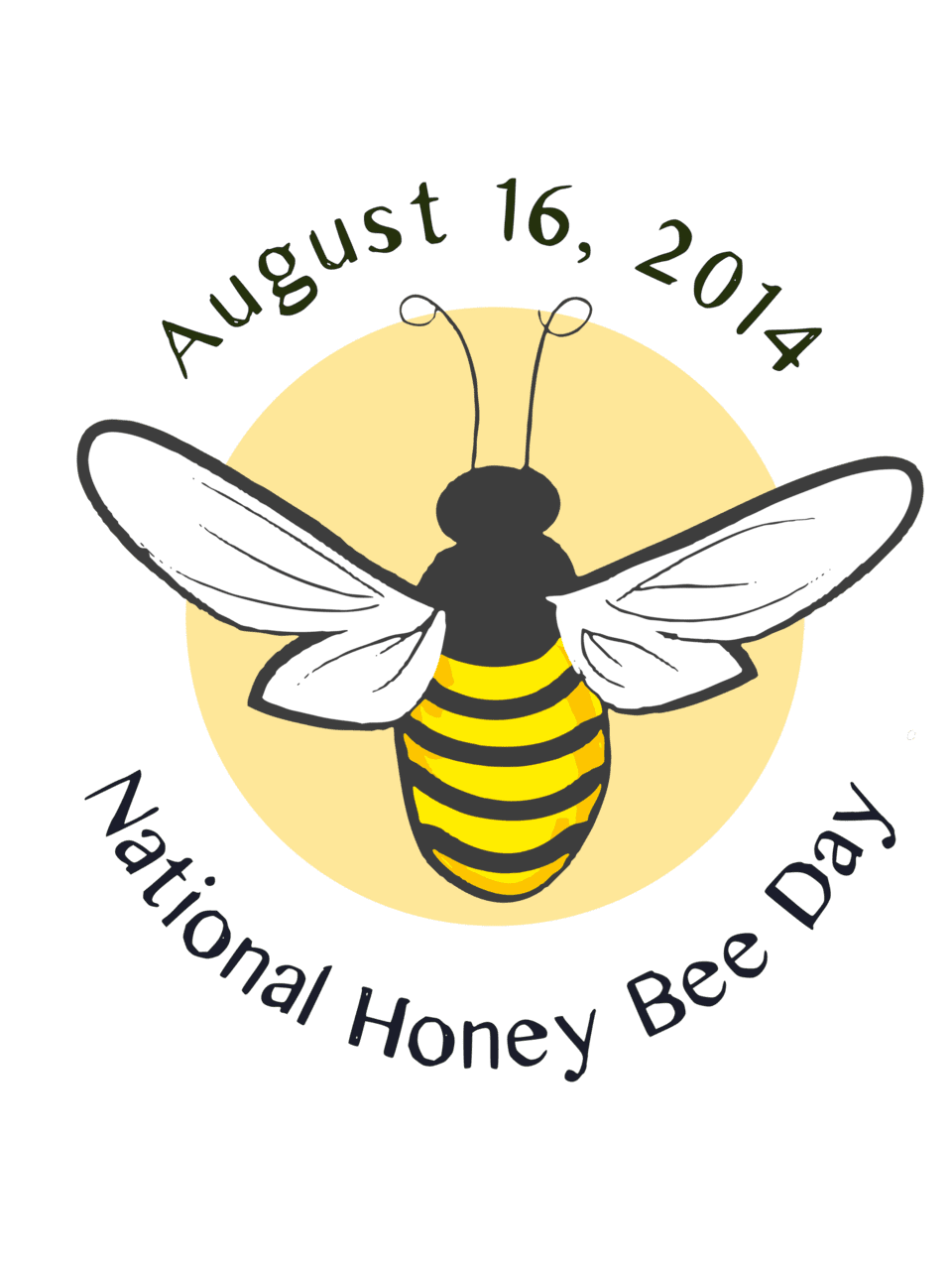 Bumblebee national honey bee day clipart image