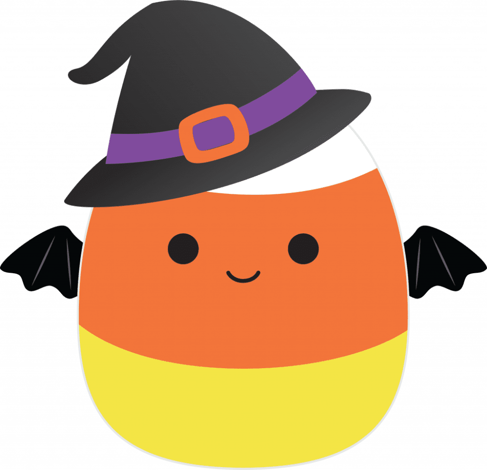 Candy corn squishmallows clipart background