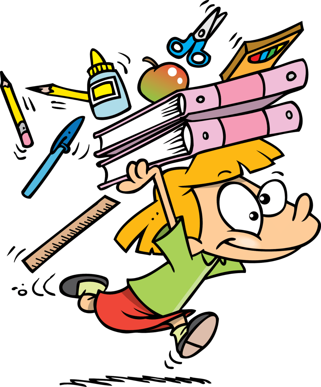 School supplies literature is magic clipart free