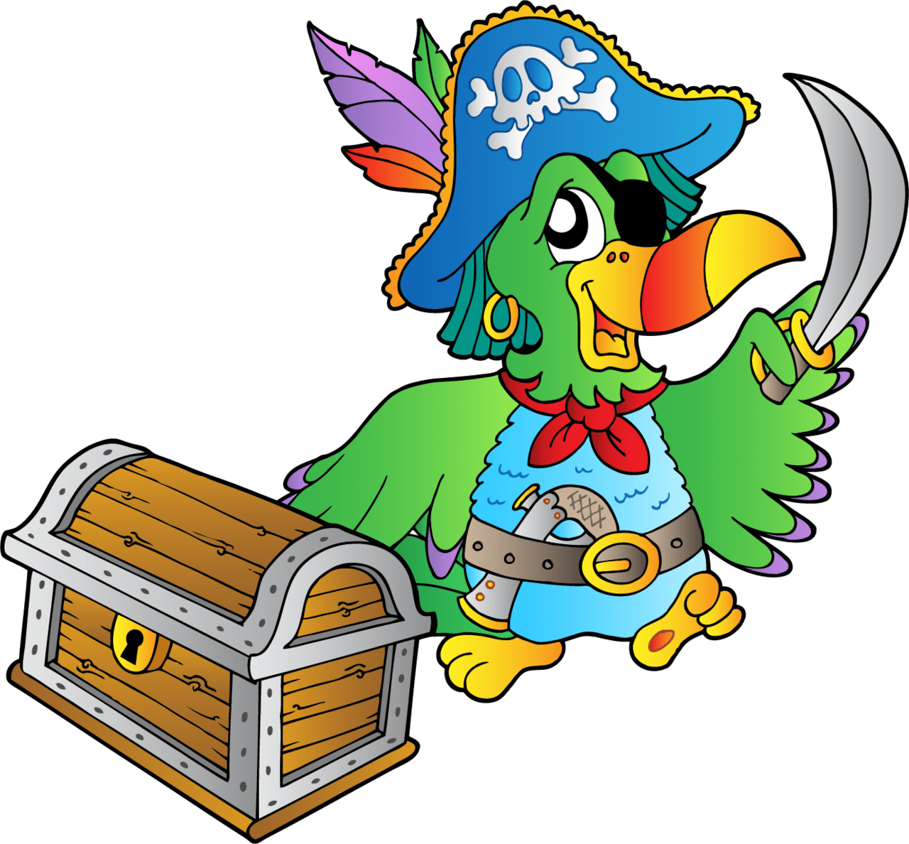 Pirate pin page clipart image 5