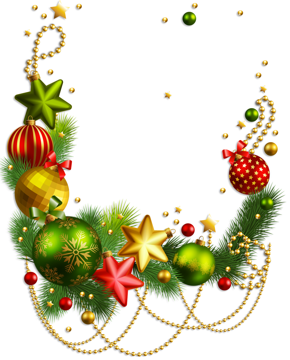 Christmas wreath clipart decorations vector