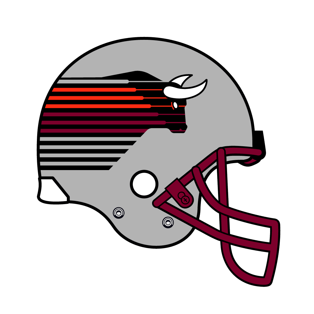 Football helmet jacksonville bulls clipart transparent