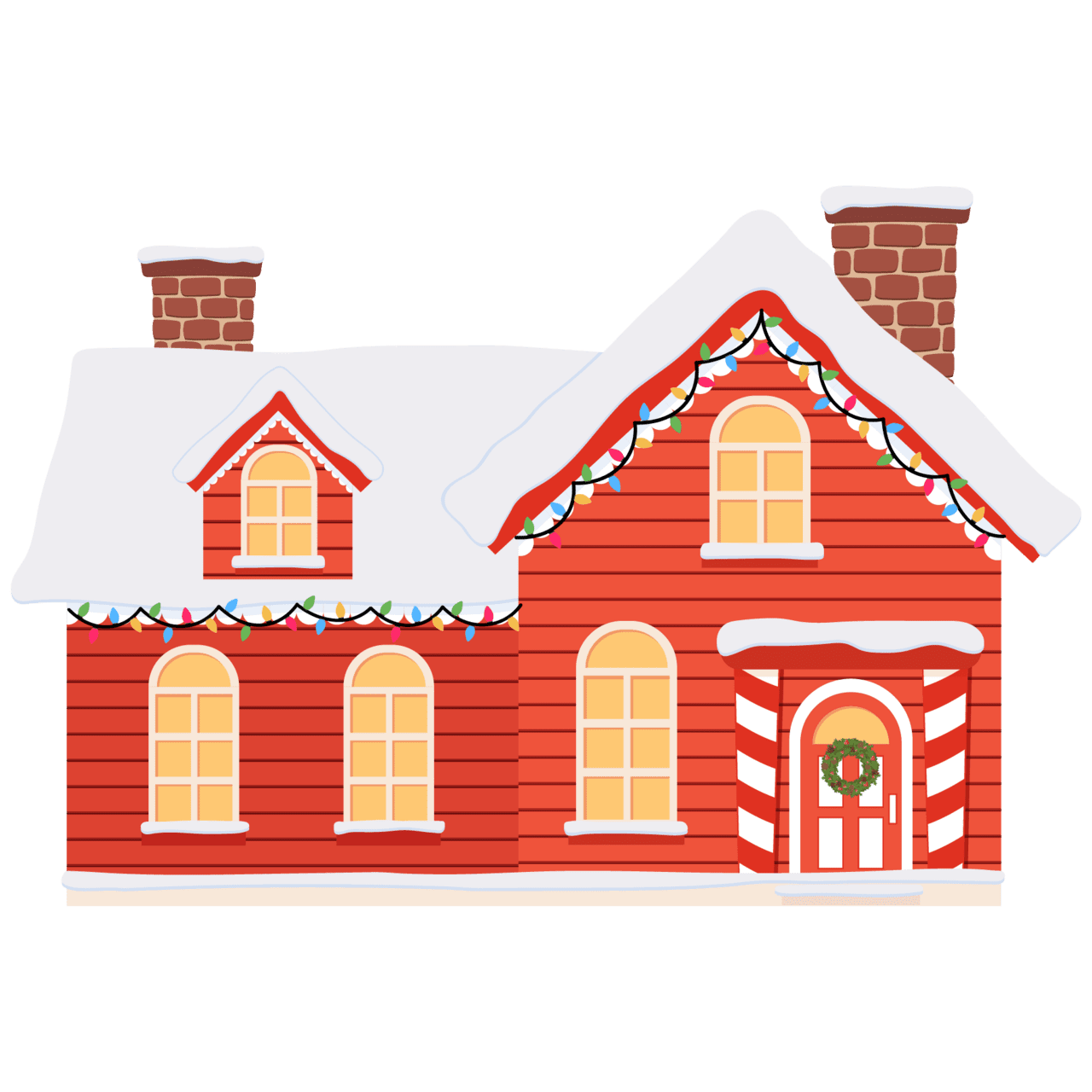 Gingerbread house pin page clipart logo 2