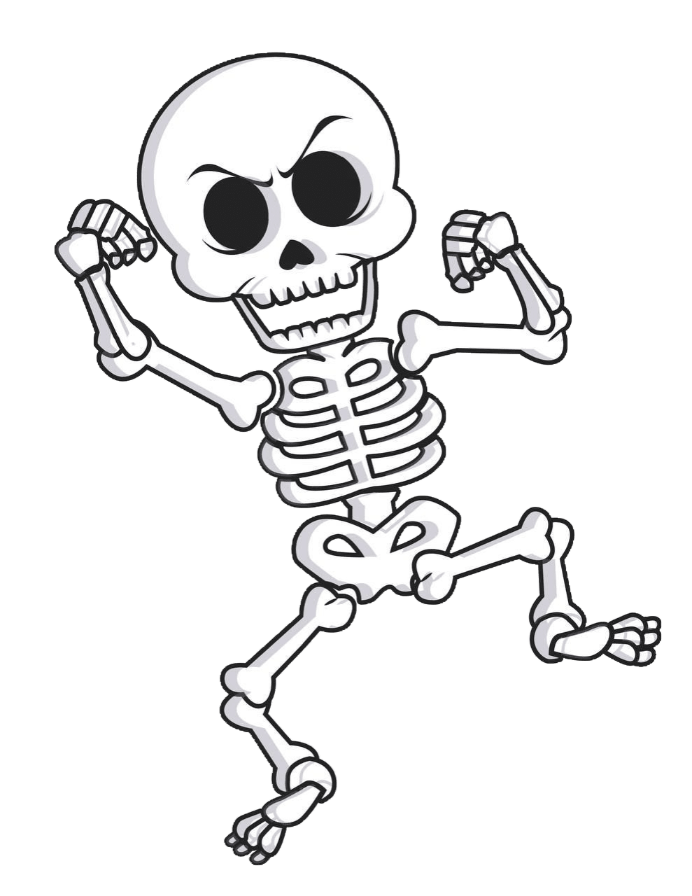 Skeleton pin page clipart photo