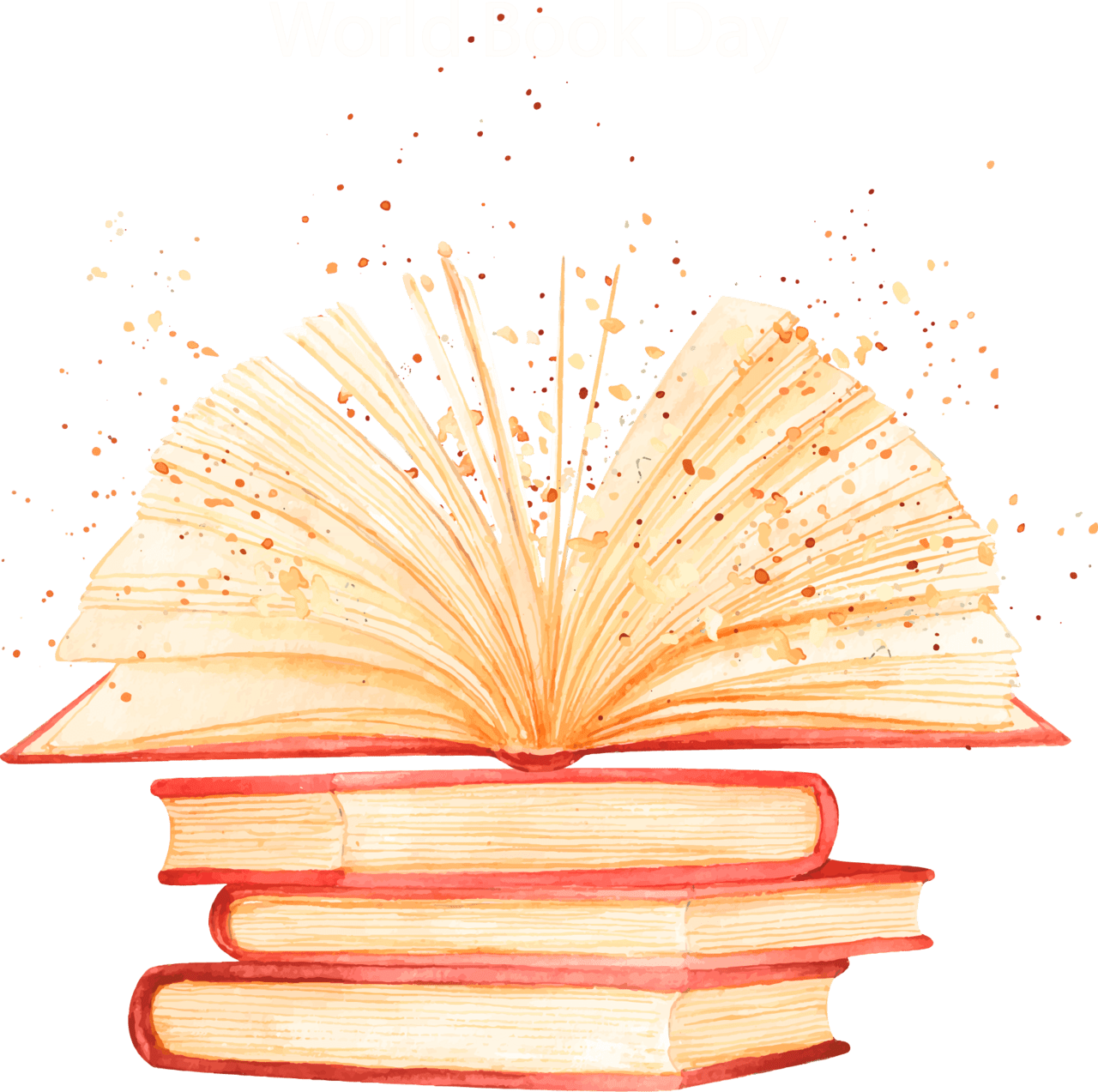 Open book happy day clipart image