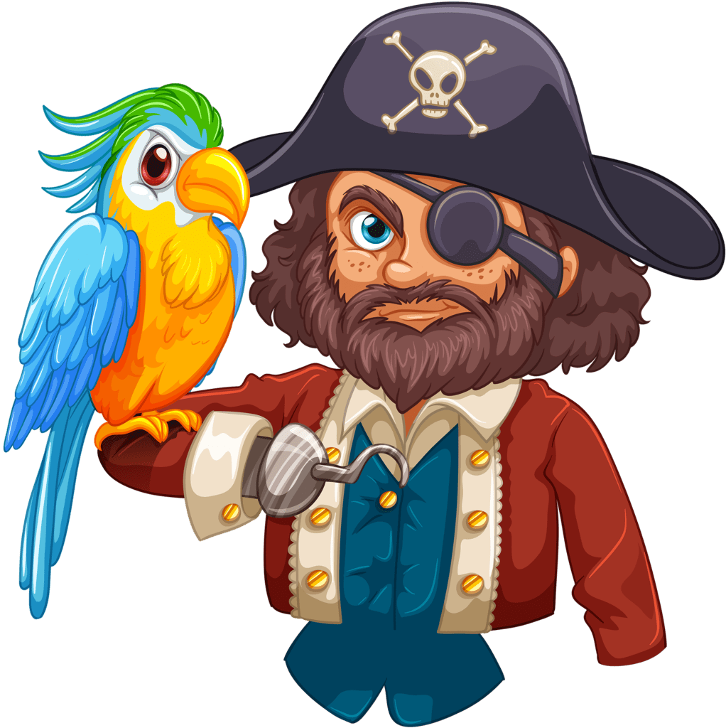 Pirate clipart background