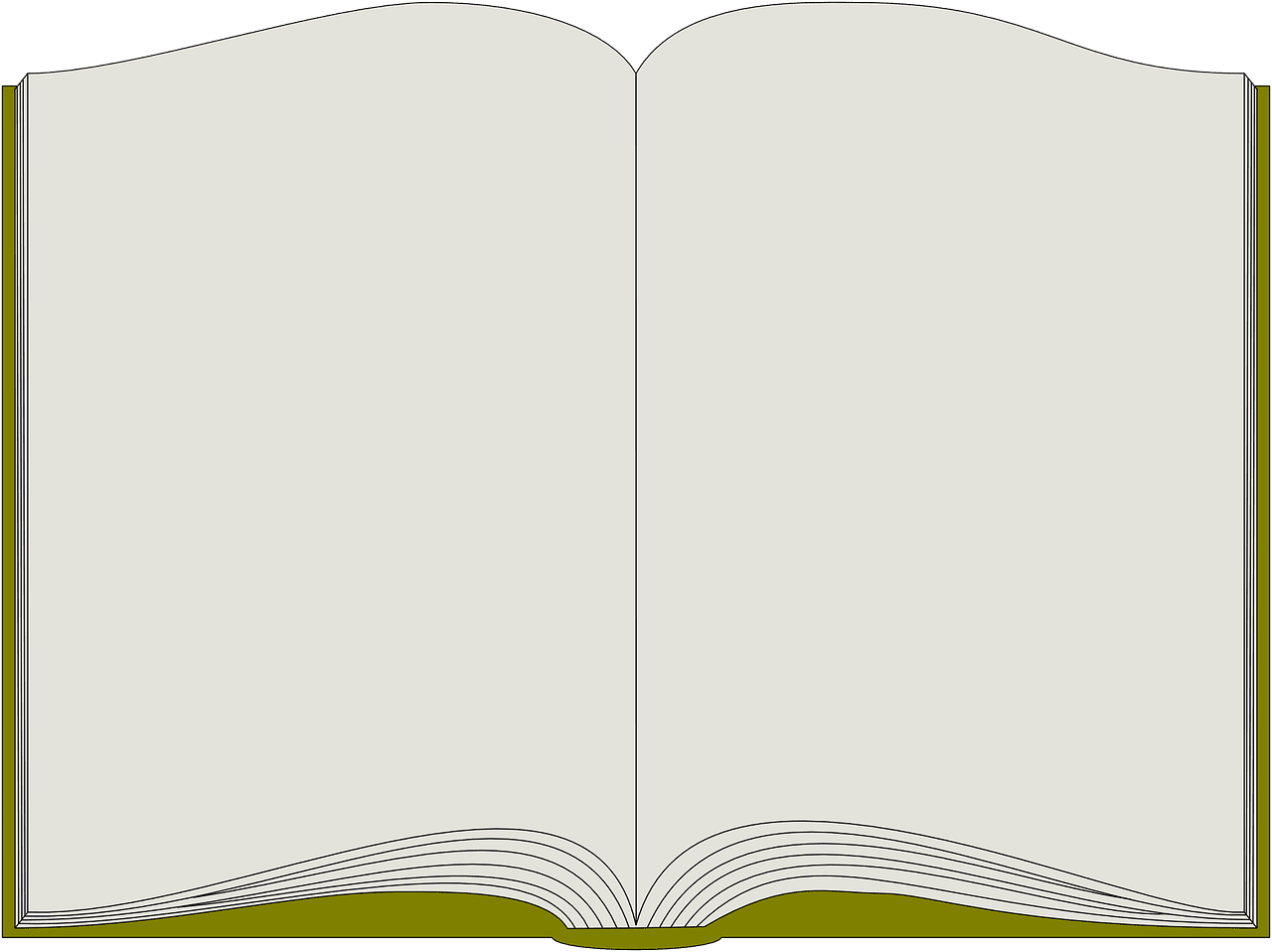 Open book study reading vector graphic clipart