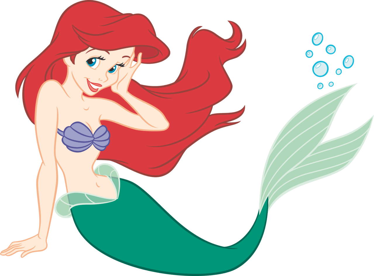 Mermaid pin page clipart free