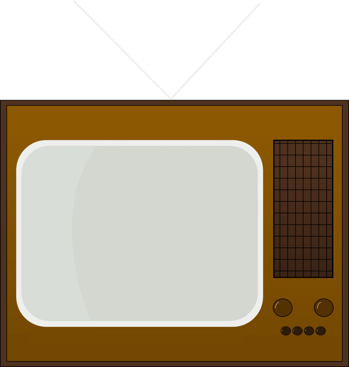 Old tv cliparts retro clipart image with no background