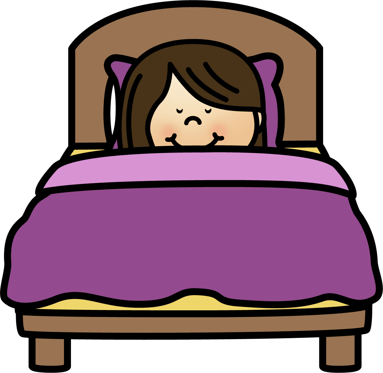 Sleeping pin page clipart clip art