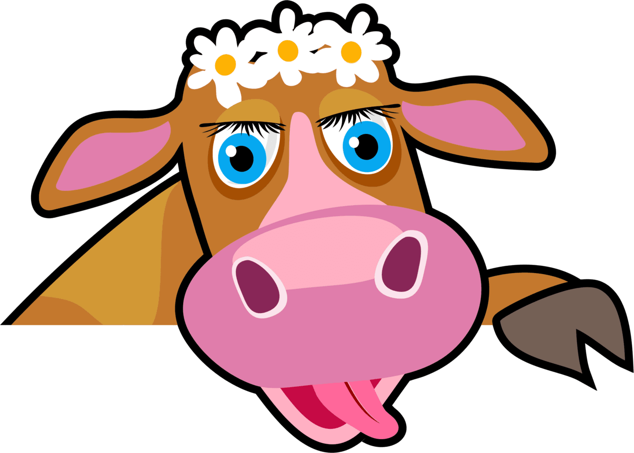 Farm cow clipart free