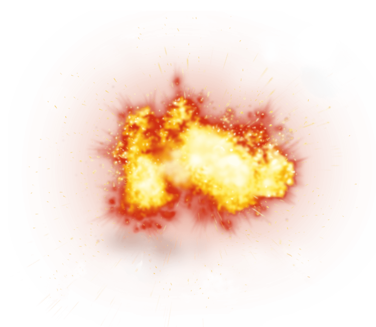 Explosion fire sparkling flame clipart vector