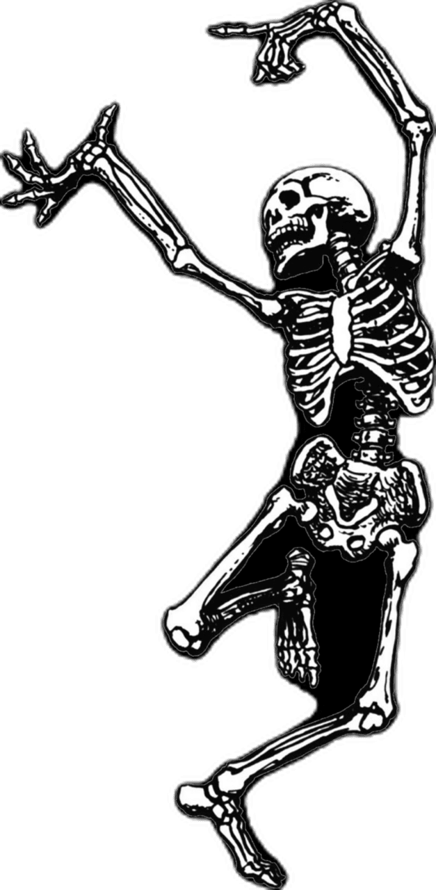 Skeleton pin page clipart clip art