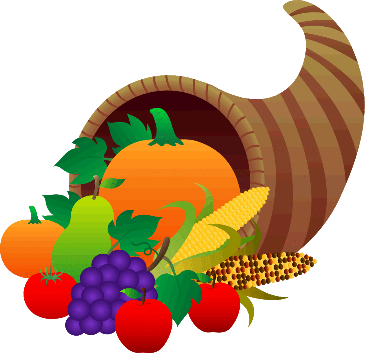 Happy thanksgiving corn ucopia clipart suggest image