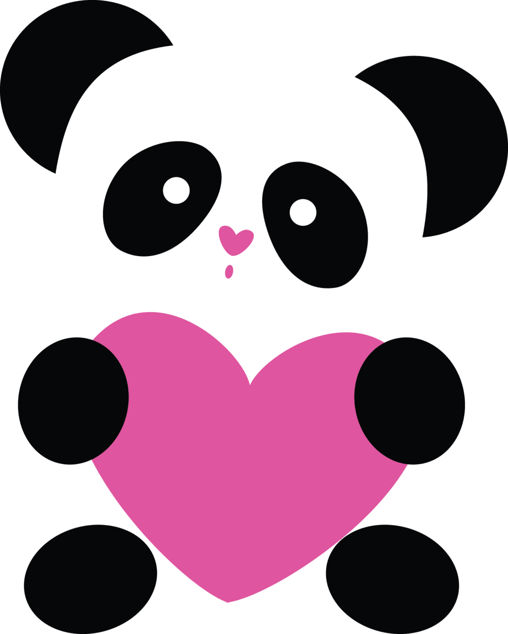 Panda pin page clipart picture