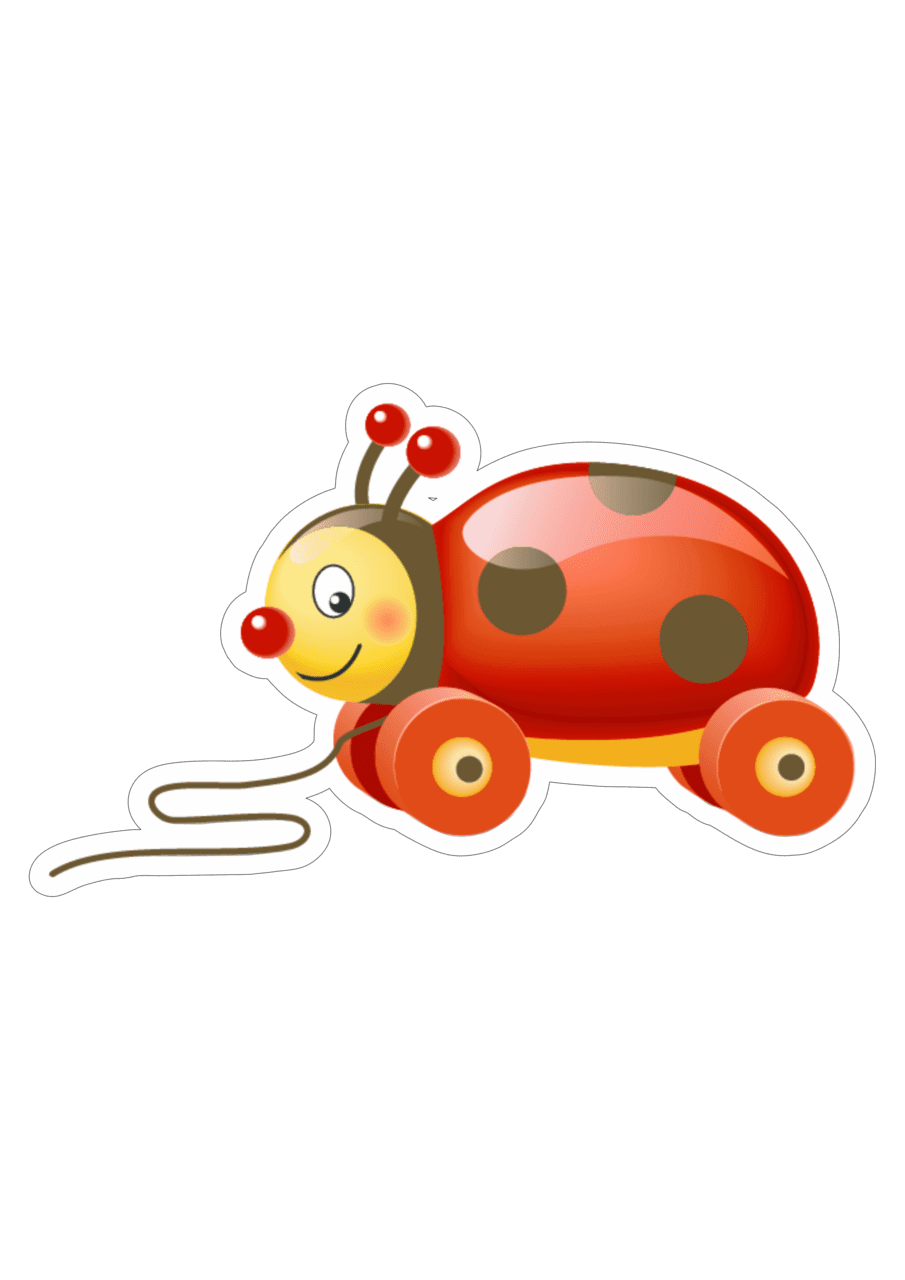 Ladybug brinquedo infantil carrinho joaninha clipart transparent