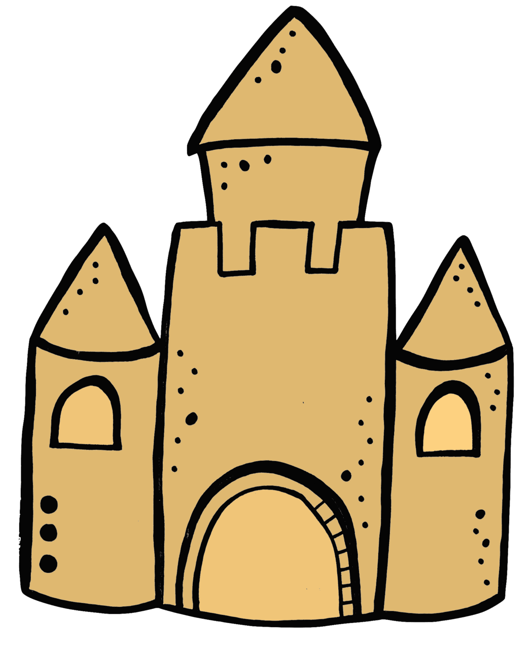 Castle pin page clipart photo 2