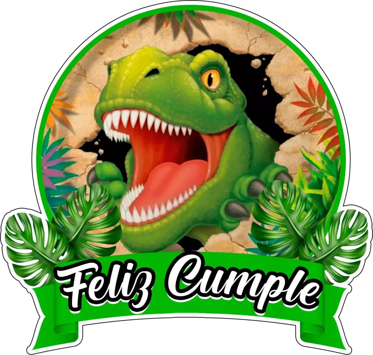 Dino pin page clipart image 4