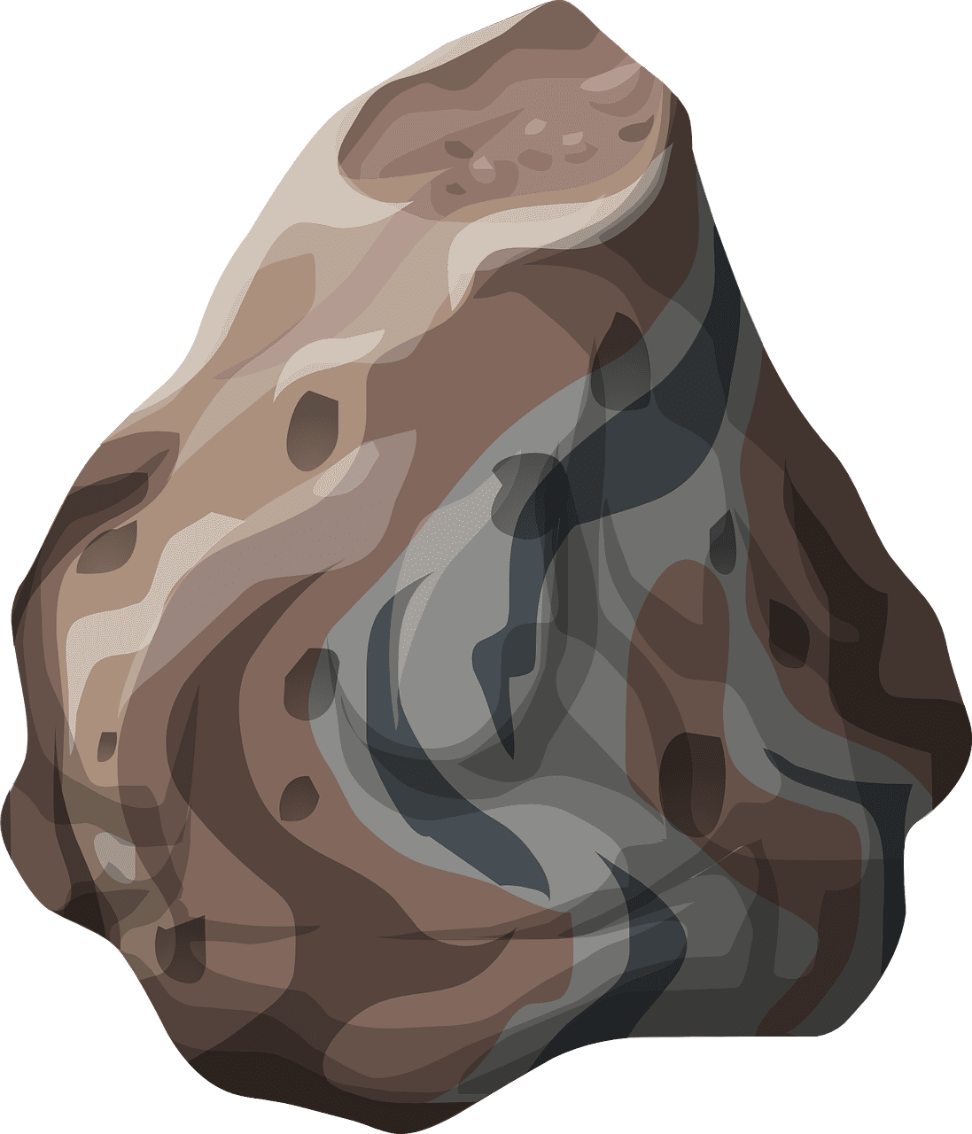 Stone rock solid vector graphic clipart