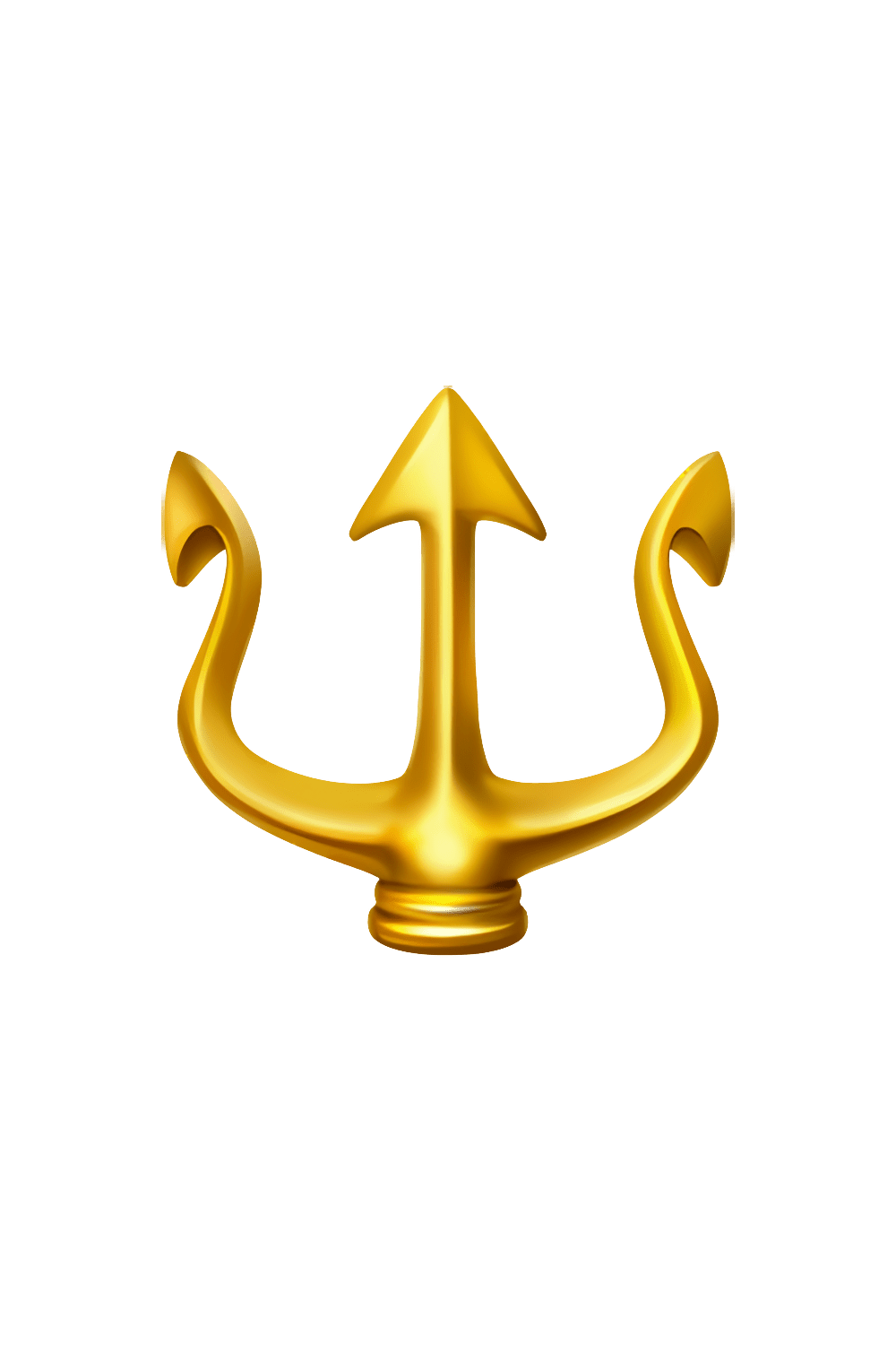 Anchor trident emblem emoji clipart transparent