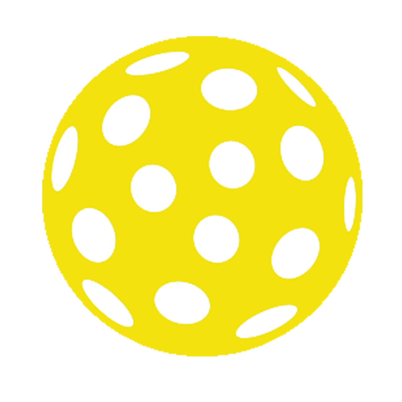 Pickleball yellow ball wiffle image clipart