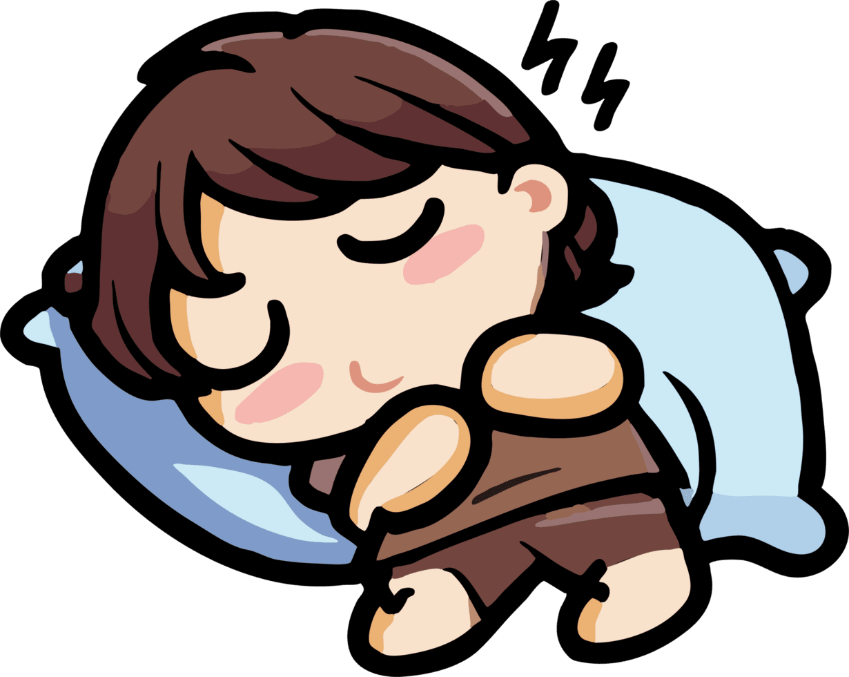 Sleeping graphic clipart design image