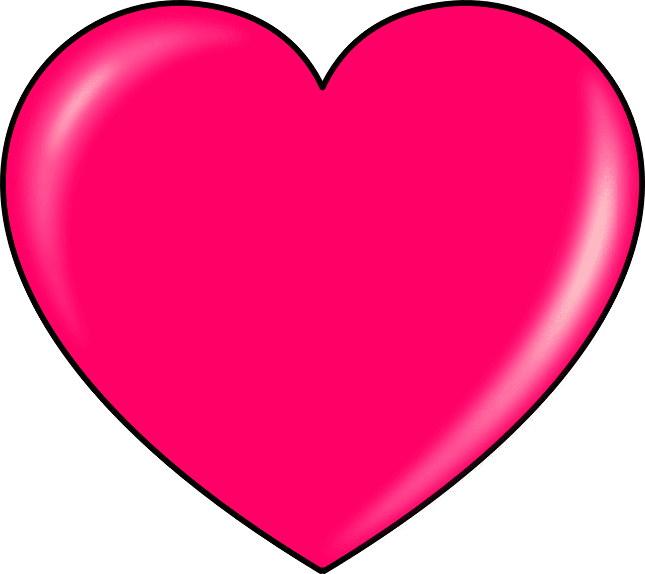 Love pink heart clipart stic vector