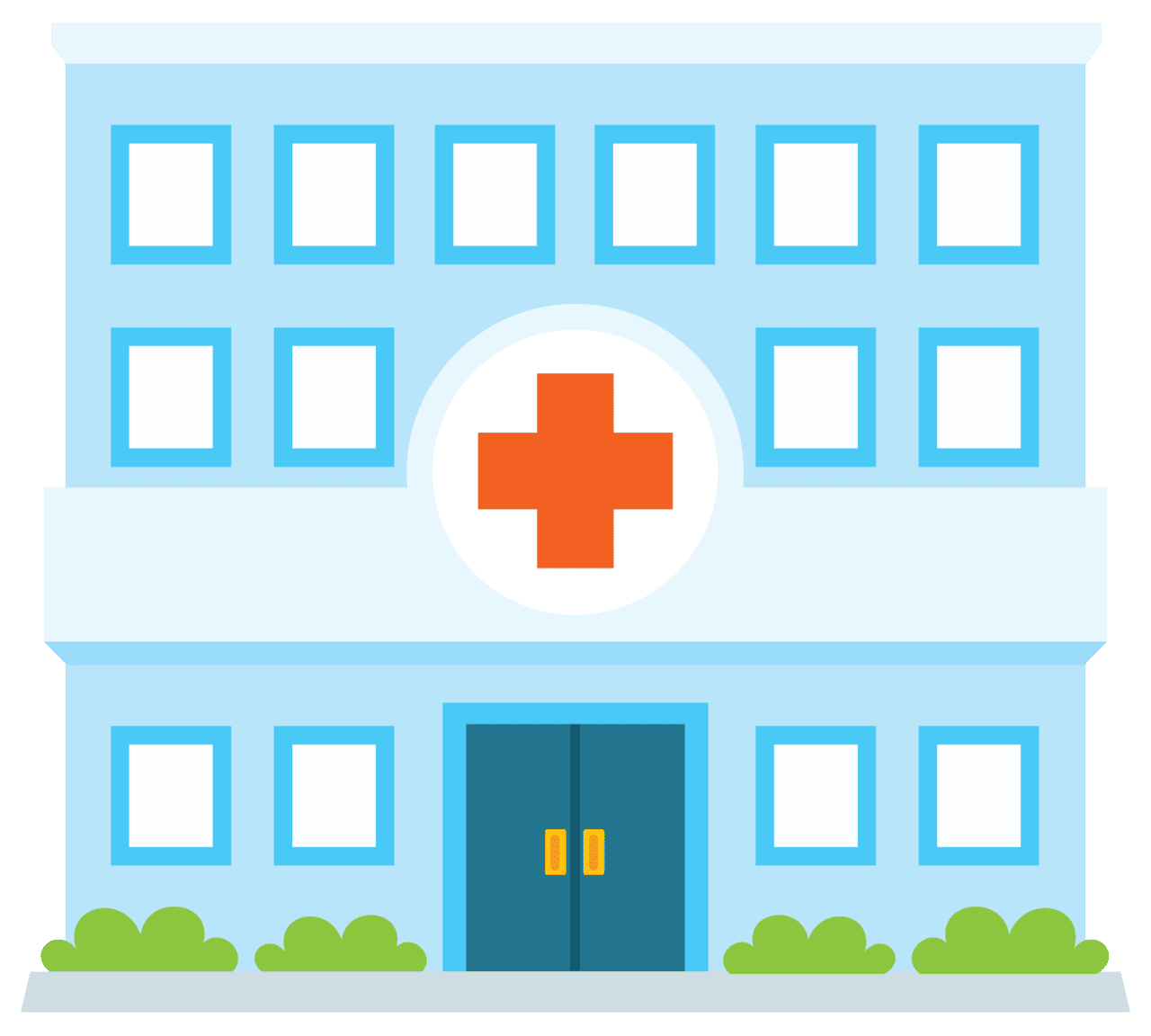 Hospital or vector clipart